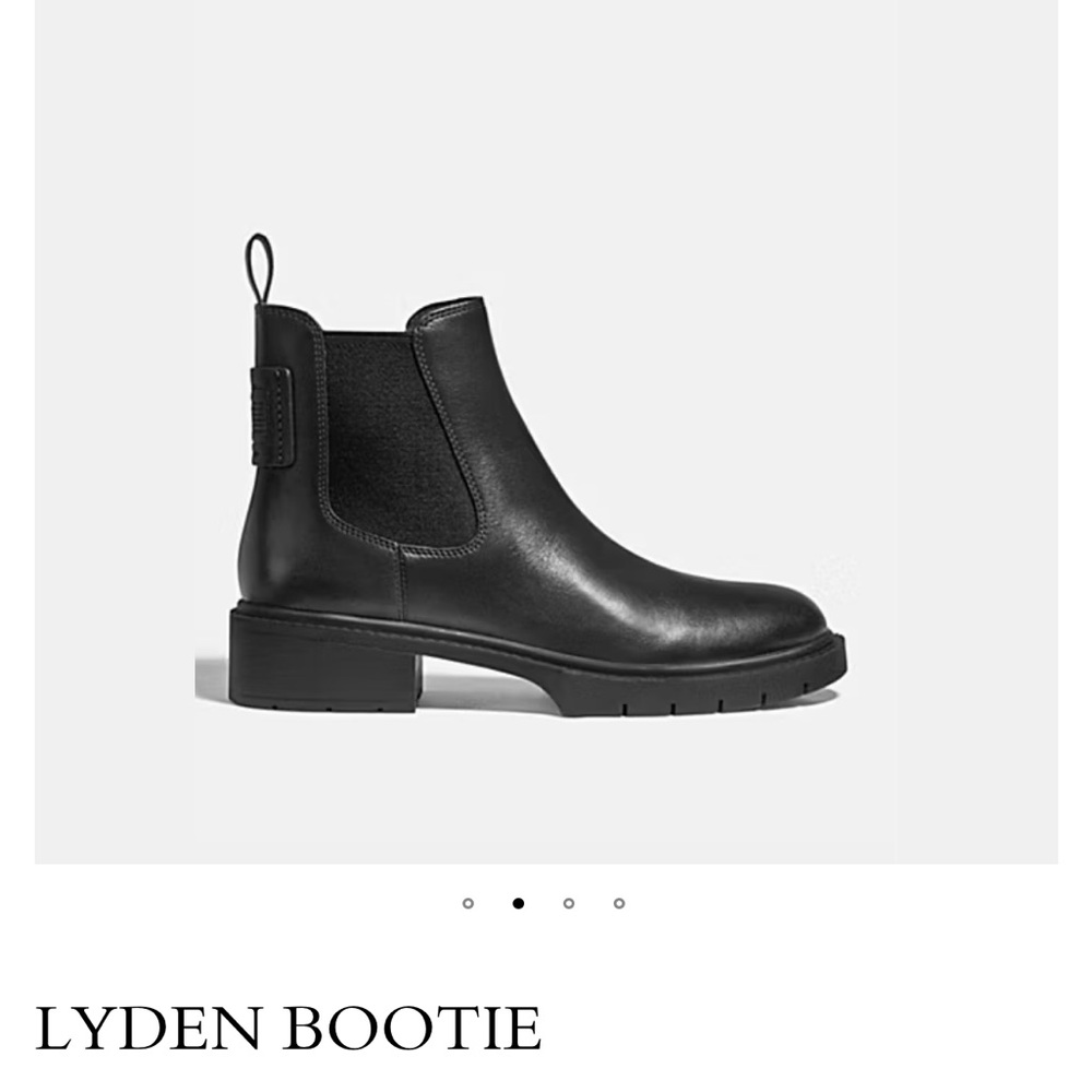SOLD COACH Lyden Black Ankle Chelsea Boots  - size 8.5